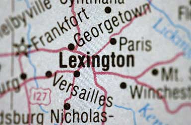 Lexington Kentucky City Map Founded 1775 University of Louisville